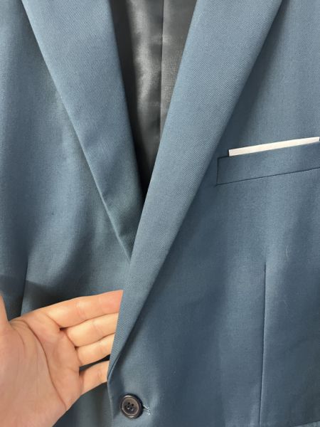 Herren-Sakko in XL (Größe 54) – blau / türkis