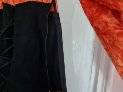 Hexen Outfit: Kleid, Hut & Netzhandschuhe