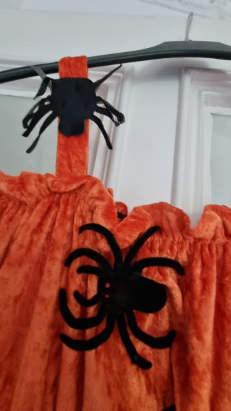 Hexen Outfit: Kleid, Hut & Netzhandschuhe