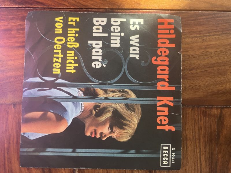 Hildegard Knef    Schallplatte record Single