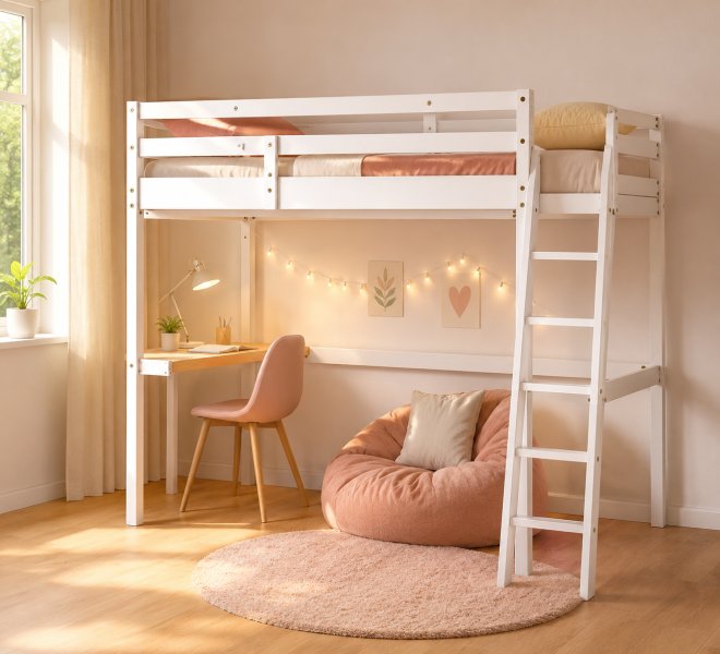 Hochbett Ikea Stora 140-200 in Santanyi