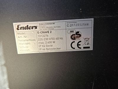 Hochwertiger Enders eCRAVE 2 Elektrogrill inkl. Wetterschutzhülle in Cala Millor