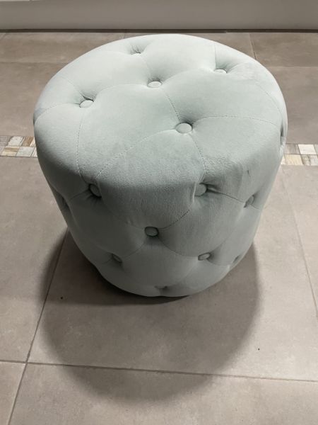 Stool with fabric cover