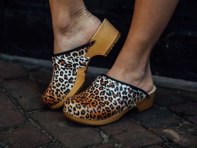 Holländische Holz- und lederclogs