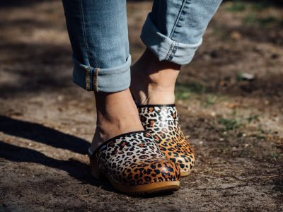 Holländische Holz- und lederclogs