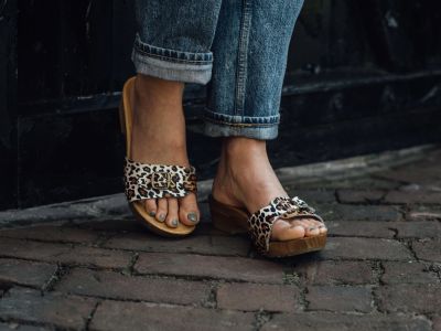 Holländische Holz- und lederclogs