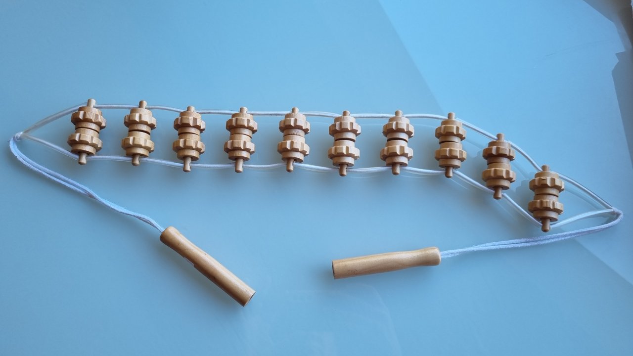 Holz-Rückenmassage-Rolle (120 cm)