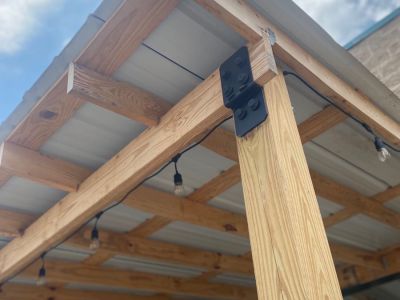 Wooden porches and pergolas