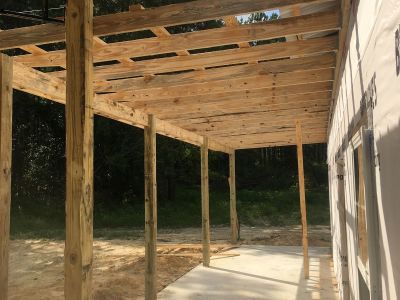 Wooden porches and pergolas
