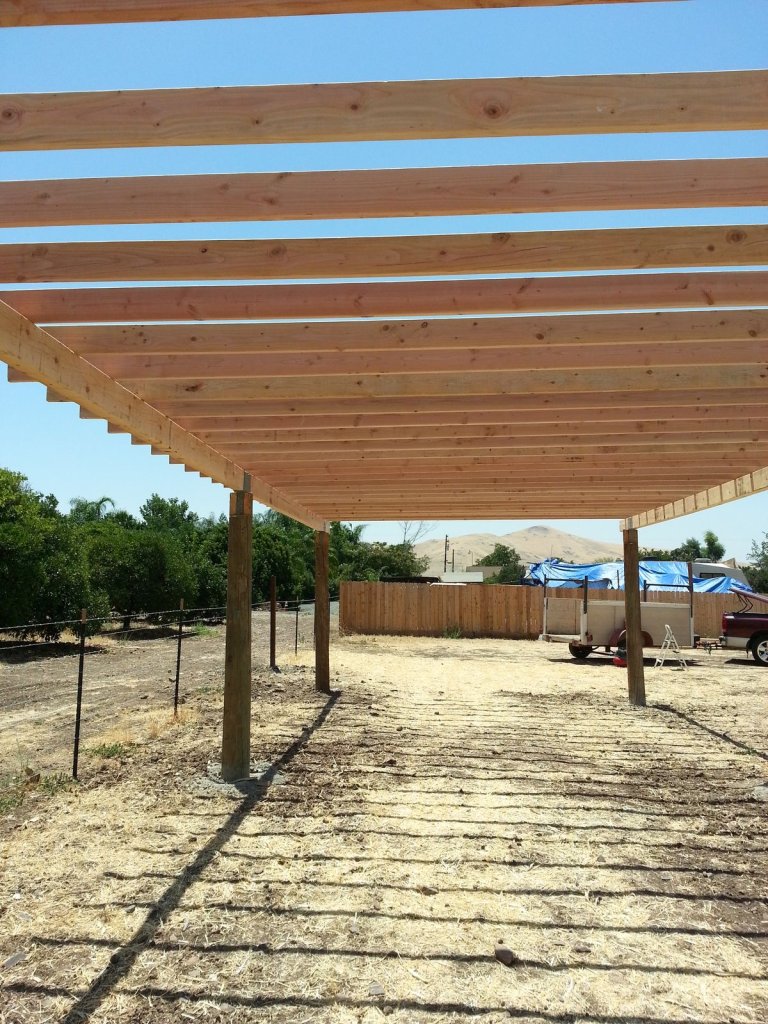 Wooden porches and pergolas
