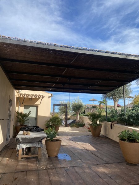Wooden porches and pergolas