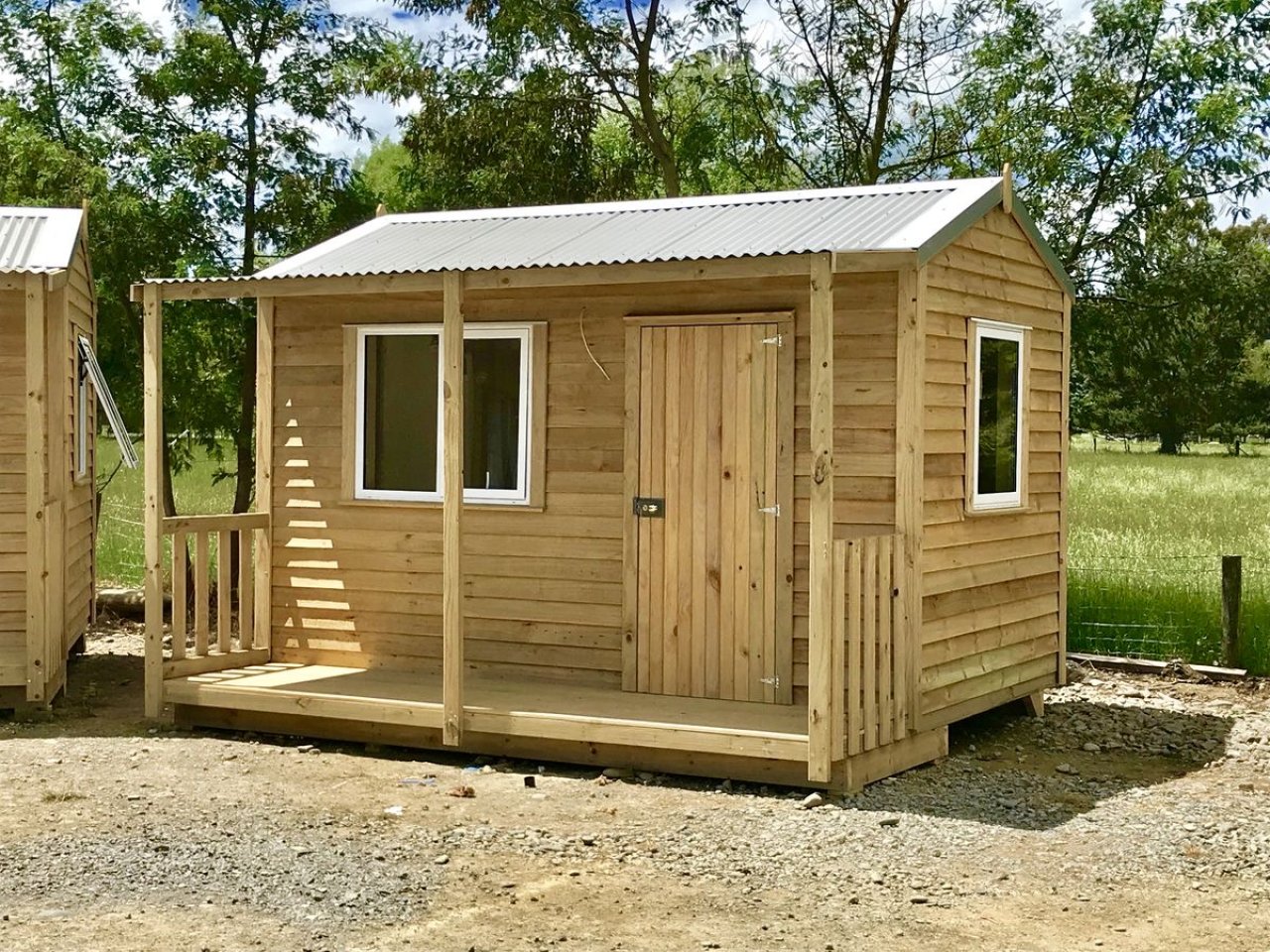 Wooden houses and garden sheds