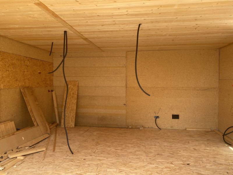 Wooden houses and garden sheds