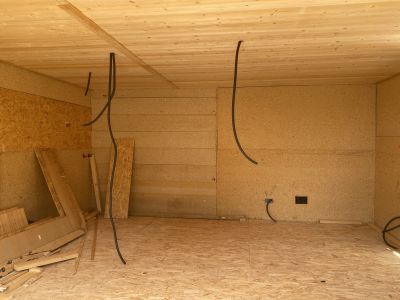 Wooden houses and garden sheds