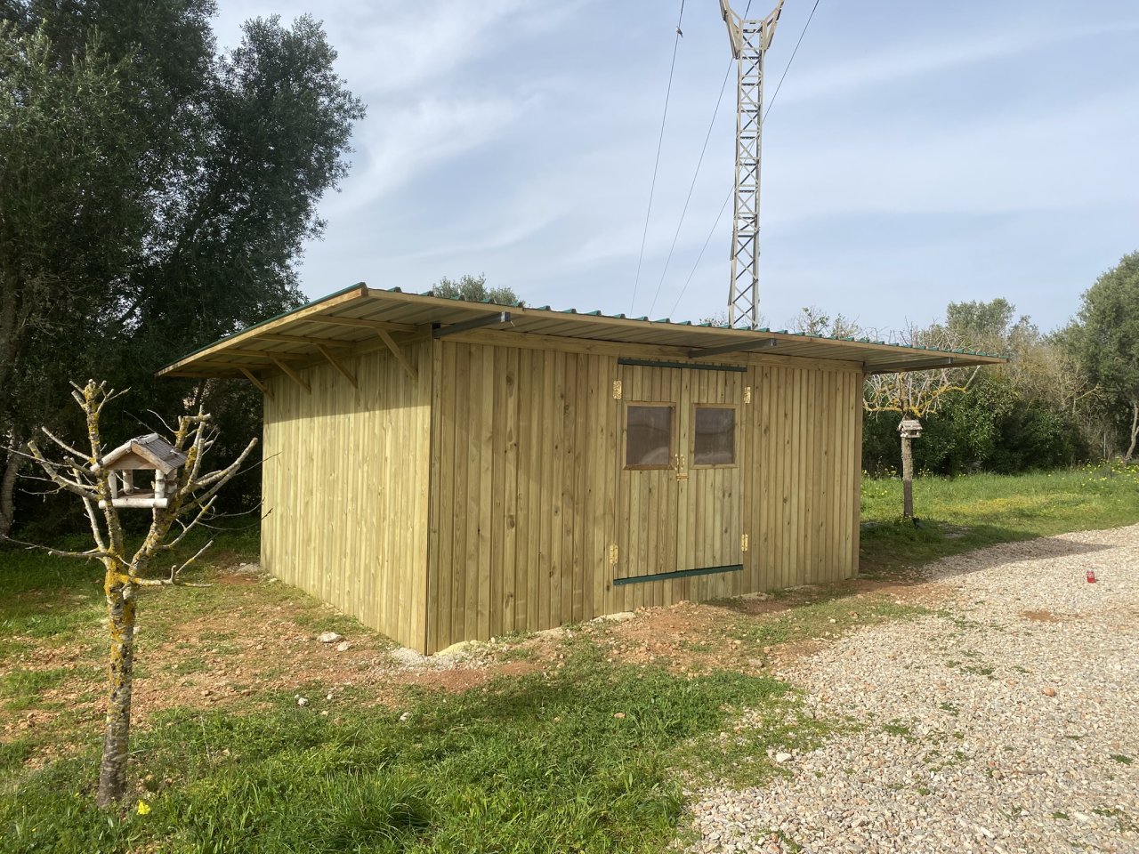 Wooden houses and garden sheds