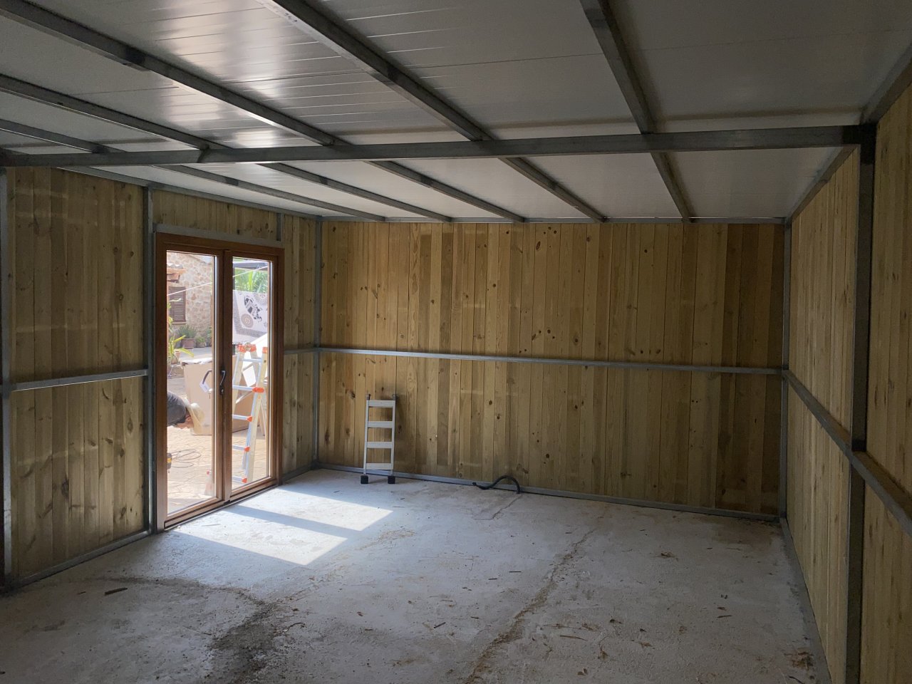 Wooden houses and garden sheds