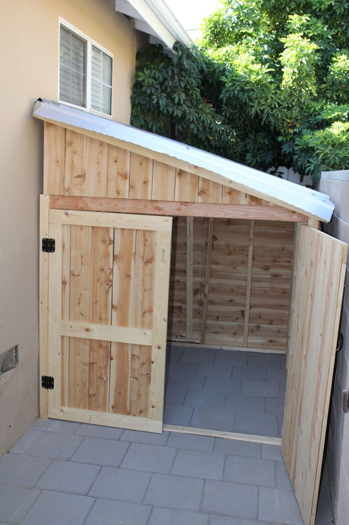 Wooden houses and garden sheds