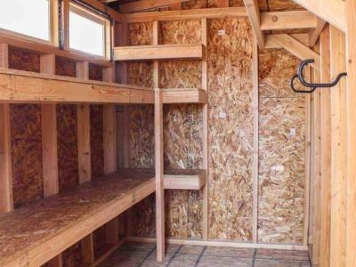 Wooden houses and garden sheds