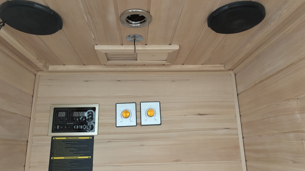 Home Deluxe REDSUN DELUXE S Infrarotkabine für 1 Person