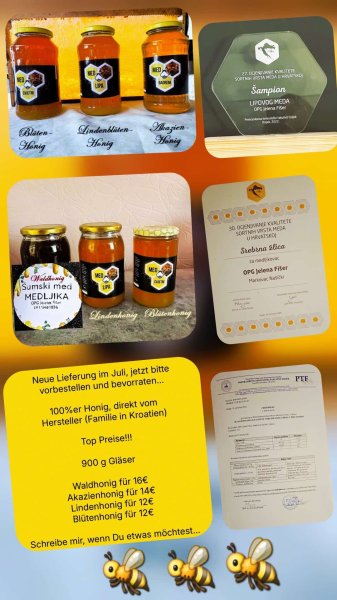 Honig 100% aus Kroatien