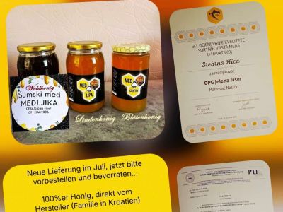 Honig 100% aus Kroatien