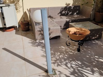 horizontal einrollbarer Terrassen-Sichtschutz