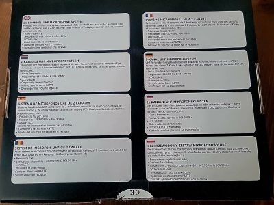 Ibiza Sound UHF20 Wireless Dual Microphone Set Practically New