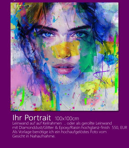 Ihr Portrait auf Leinwand