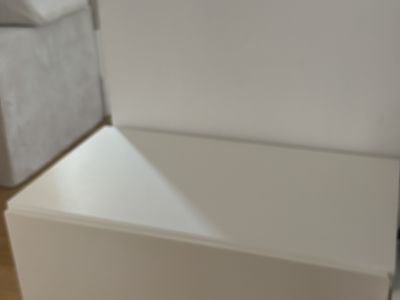 IKEA Aufbewahrungsbank in Weiß mit großem Auszug - SMÅSTAD