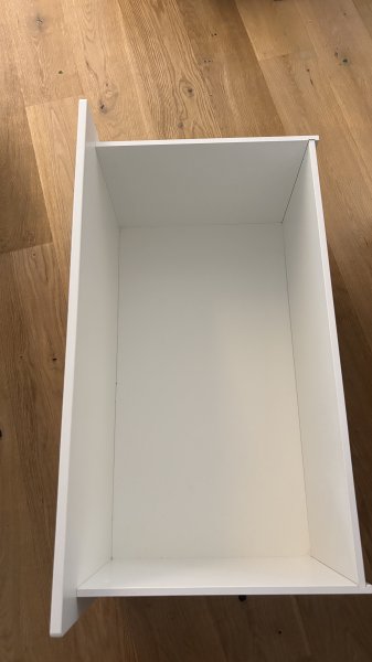 IKEA Aufbewahrungsbank in Weiß mit großem Auszug - SMÅSTAD