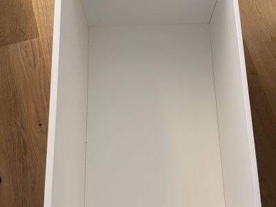 IKEA Aufbewahrungsbank in Weiß mit großem Auszug - SMÅSTAD