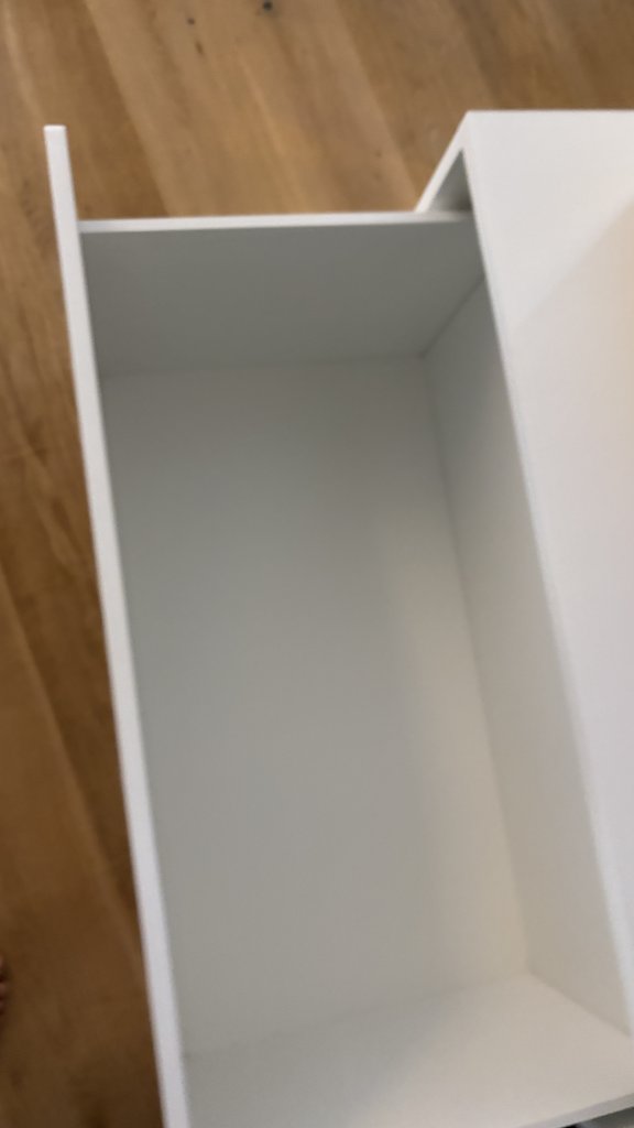 IKEA Aufbewahrungsbank in Weiß mit großem Auszug - SMÅSTAD