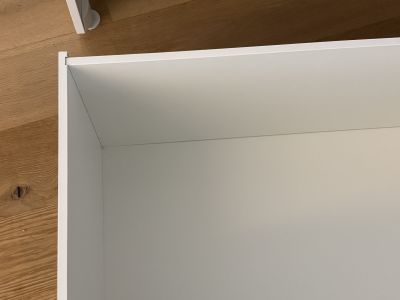 IKEA Aufbewahrungsbank in Weiß mit großem Auszug - SMÅSTAD