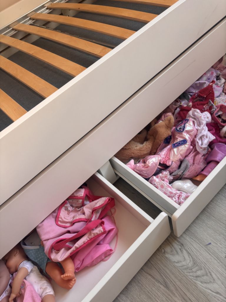 Cama Ikea SLÄKT blanca 90x200 (180x200)