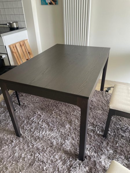 IKEA EKEDALEN Ausziehtisch dunkelbraun 120/180 cm 4-6 Personen
