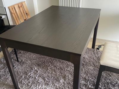 IKEA EKEDALEN Ausziehtisch dunkelbraun 120/180 cm 4-6 Personen