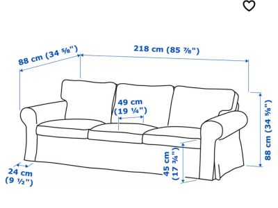 Ikea Ektorp 3er Sofa Couch (Im Februar gekauft )