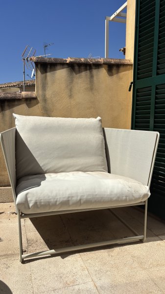 IKEA HAVSTEN Loungesessel in Beige inkl. Kissen