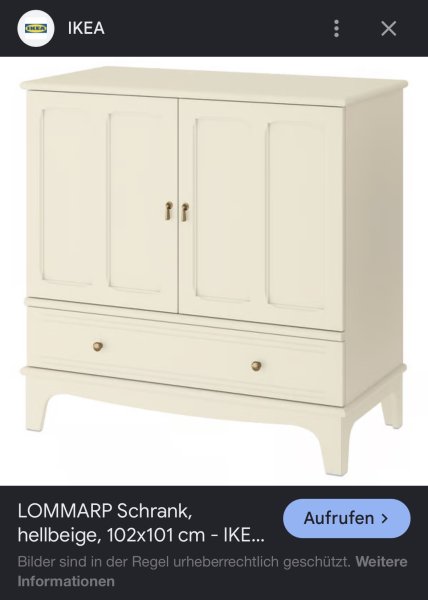 IKEA LOMMARP Highboard / Schrank  Neuwertig  Hellbeige, Sideboard, Kommode