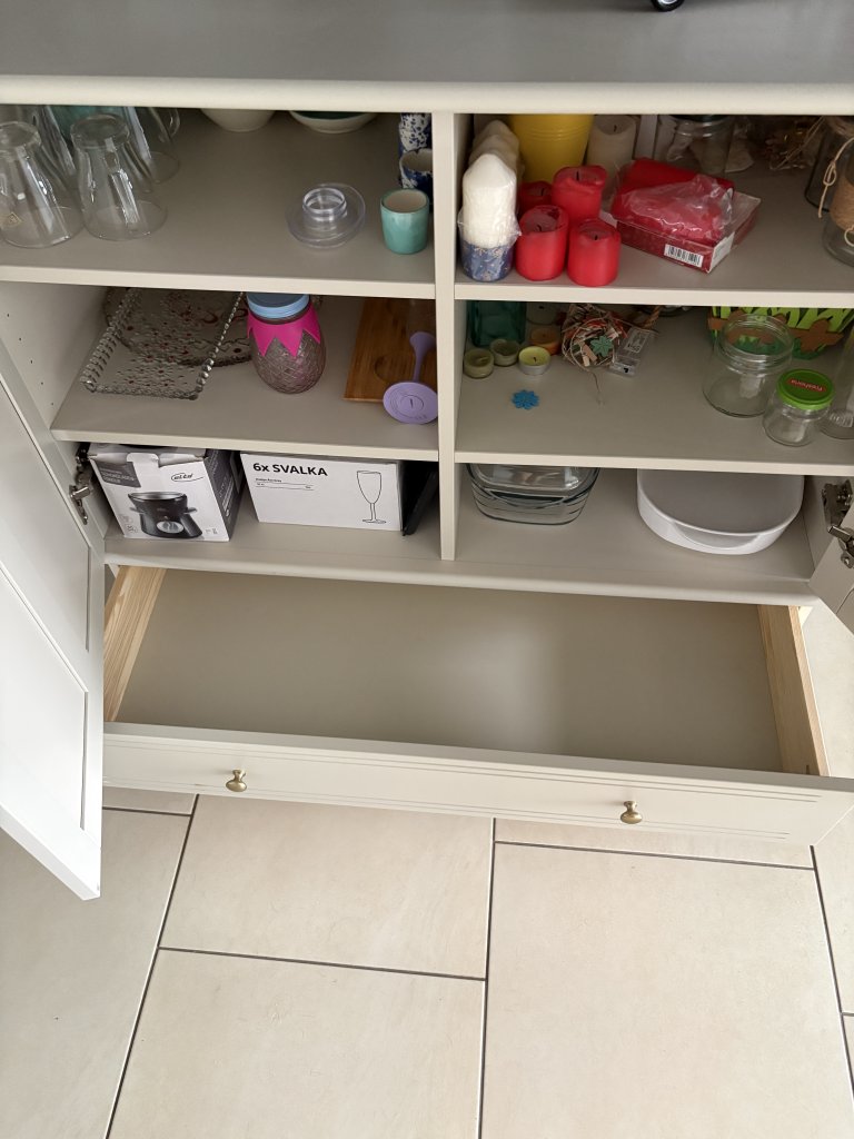 IKEA LOMMARP Highboard / Schrank  Neuwertig  Hellbeige, Sideboard, Kommode