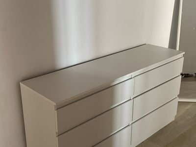IKEA MALM Kommode mit 6 Schubladen  Weiß  Sehr guter Zustand