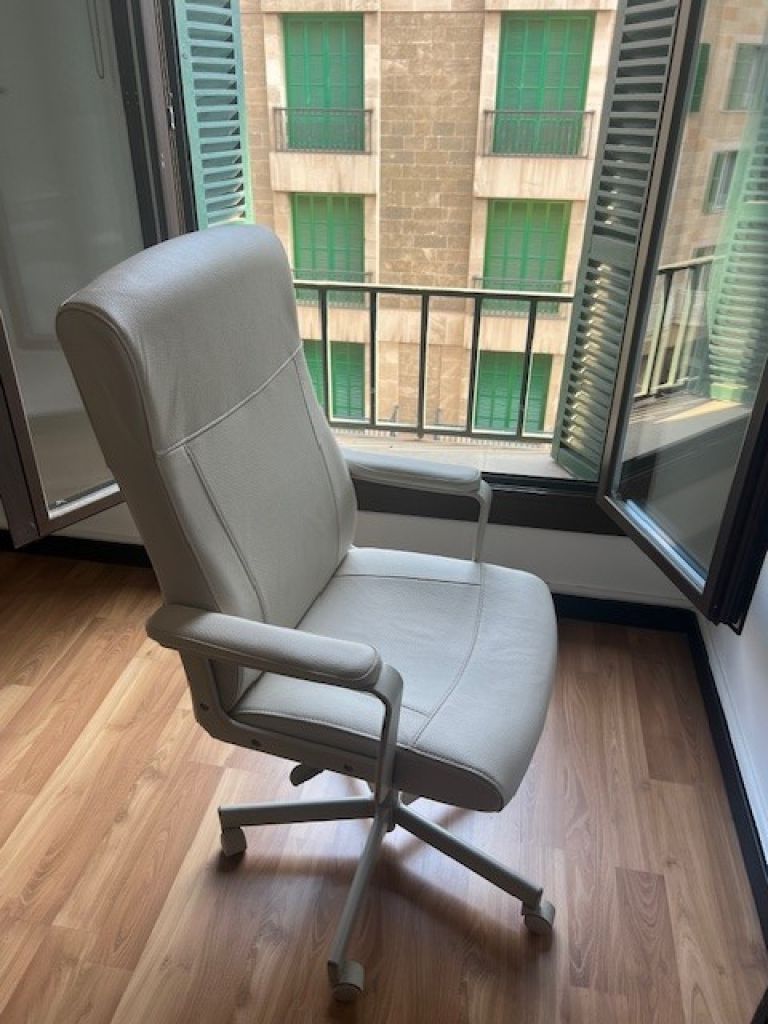 IKEA MILLBERGET swivel chair, Murum beige / office chair