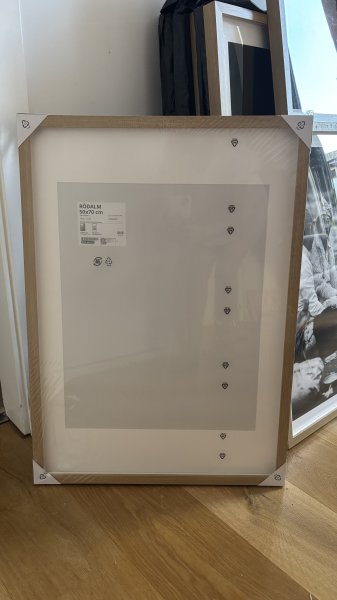 IKEA RÖDALM picture frames in oak look optionally with own photo art