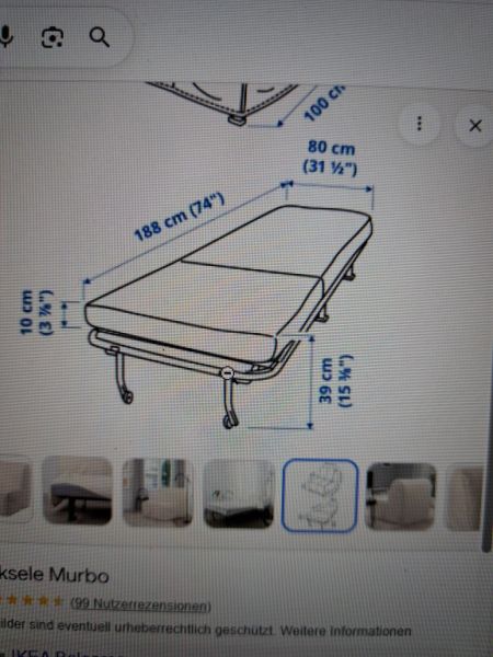 Sillón cama IKEA; Lycksele