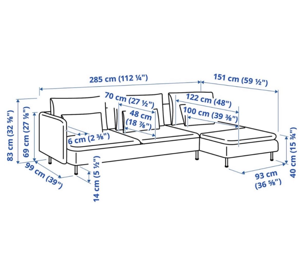 Ikea sofa Söderhamn