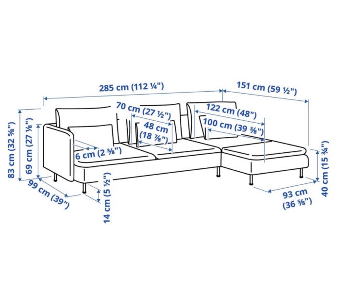 Ikea sofa Söderhamn
