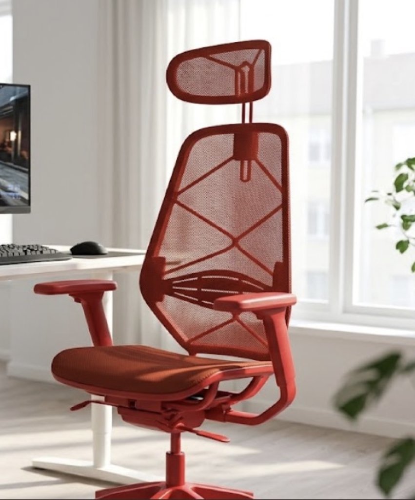 IKEA STYRSPEL Gamingstuhl Rot Wie neu (2 Monate alt)