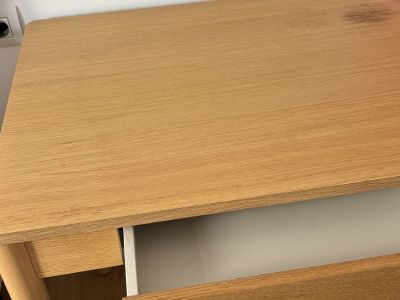 IKEA TONSTAD Desk with Drawer 75x60 - Oak Veneer