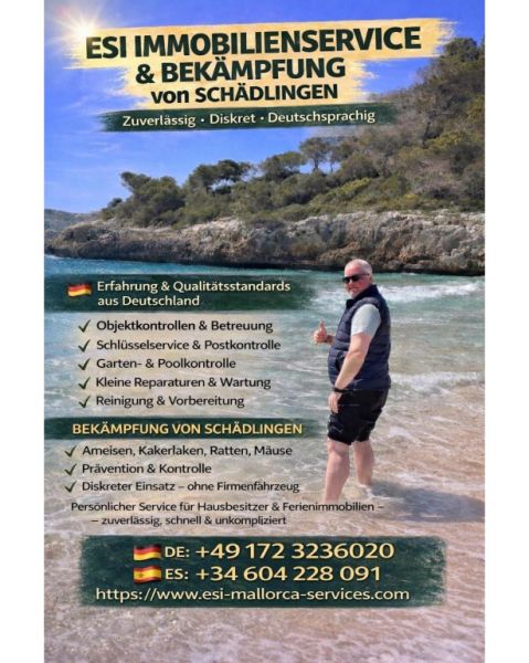 Servicio inmobiliario y de control de plagas