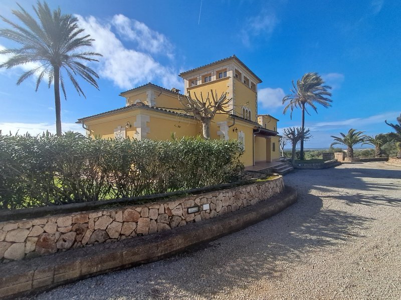 Imposante Finca mit sep. Gästehaus und allen Extras bei Petra- Manacor -- F 64 VK